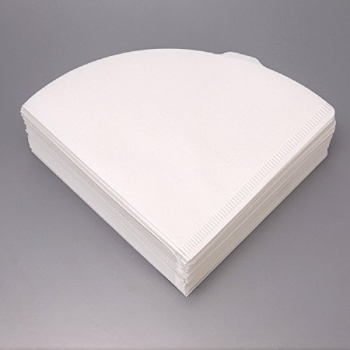 Hario V60 Size 01 Paper Coffee Filters (White  100-Pack)