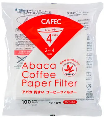 CAFEC Abaca Cup 4 Cone Paper Filter