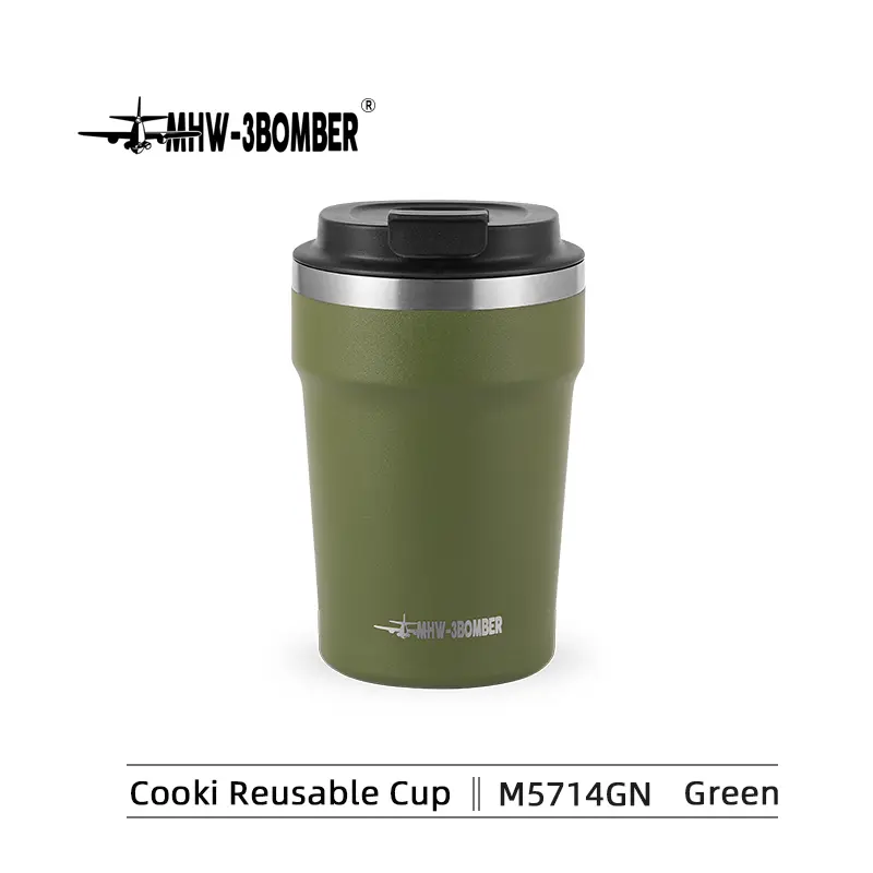 MHW-3BOMBER Cooki Reusable Cup 360ml-Green 
