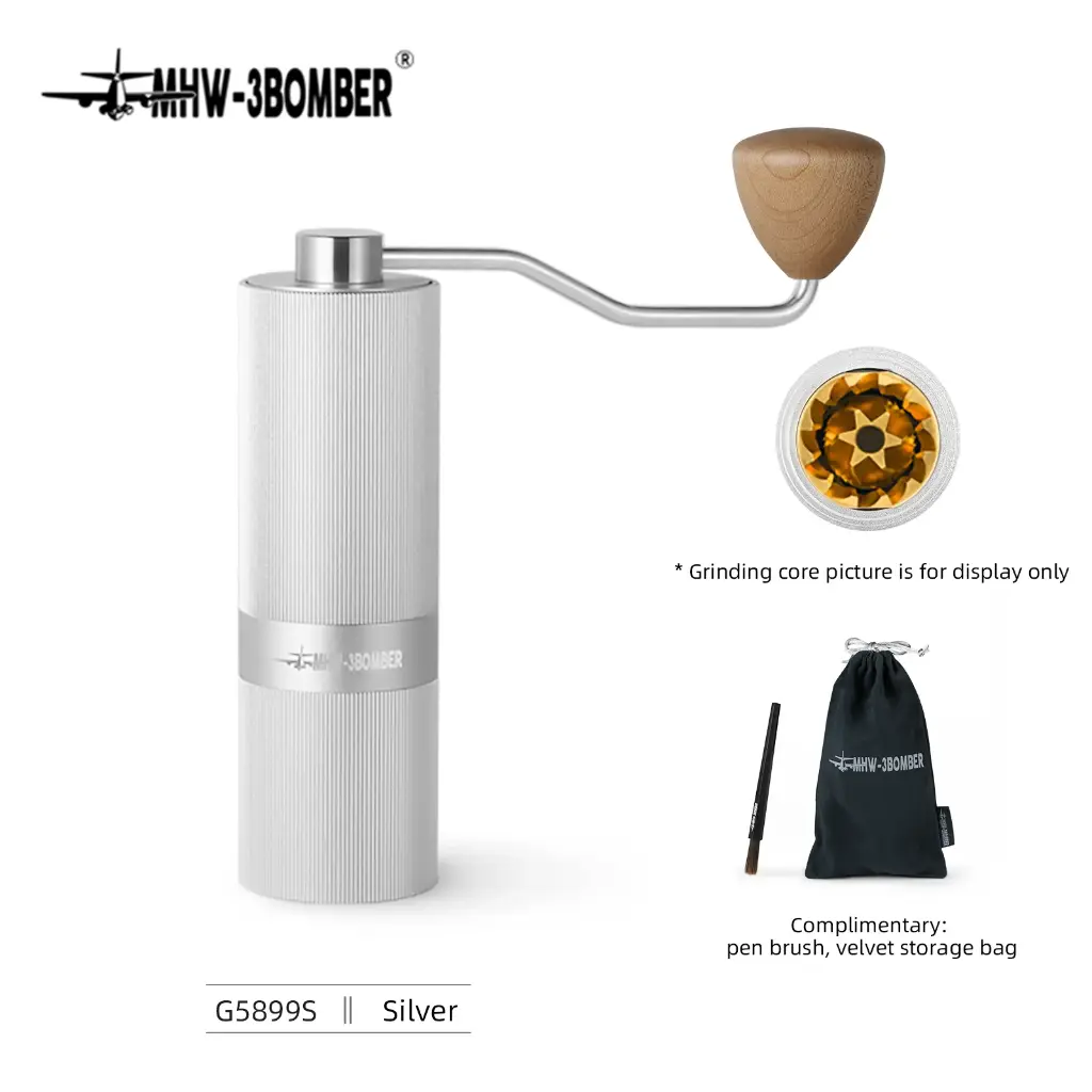 MHW-3BOMBER Racing M1 Manual Grinder (Silver)